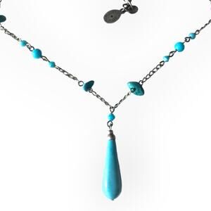 Robert Rose faux turquoise accent necklace